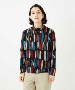 Maison de CINQ / メゾン ドゥ サンク カットソー | [日本製]Tenリバースティックプリントカットソー