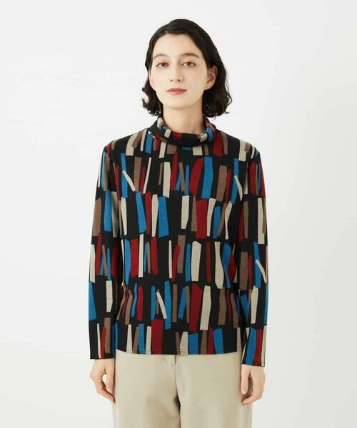 Maison de CINQ / メゾン ドゥ サンク カットソー | [日本製]Tenリバースティックプリントカットソー | 詳細1