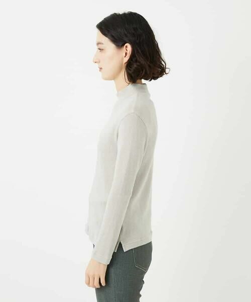 Maison de CINQ / メゾン ドゥ サンク カットソー | エアーコットンストライプ柄ハイネックカットソー | 詳細5