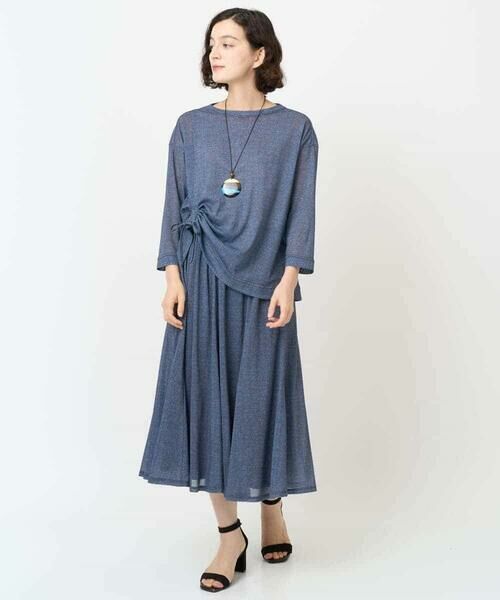 Maison de CINQ / メゾン ドゥ サンク カットソー | [セットアップ対応]デニムライクプリントプルオーバー | 詳細11