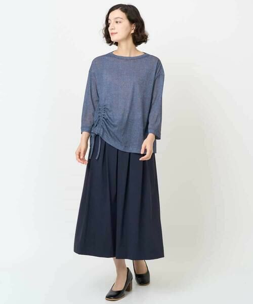 Maison de CINQ / メゾン ドゥ サンク カットソー | [セットアップ対応]デニムライクプリントプルオーバー | 詳細17