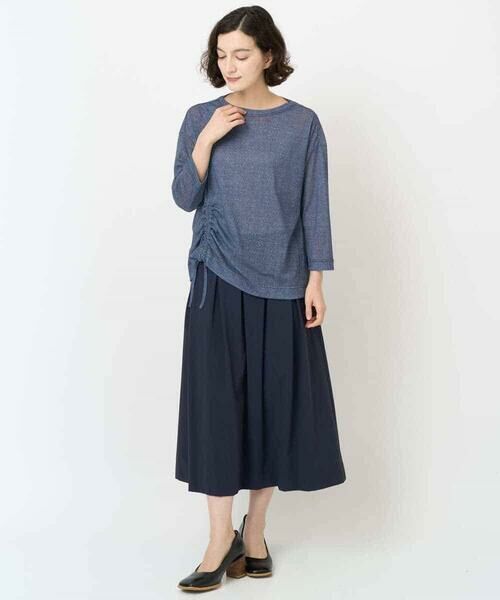 Maison de CINQ / メゾン ドゥ サンク カットソー | [セットアップ対応]デニムライクプリントプルオーバー | 詳細18