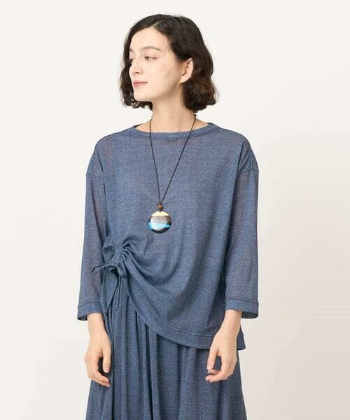 Maison de CINQ / メゾン ドゥ サンク カットソー | [セットアップ対応]デニムライクプリントプルオーバー | 詳細2