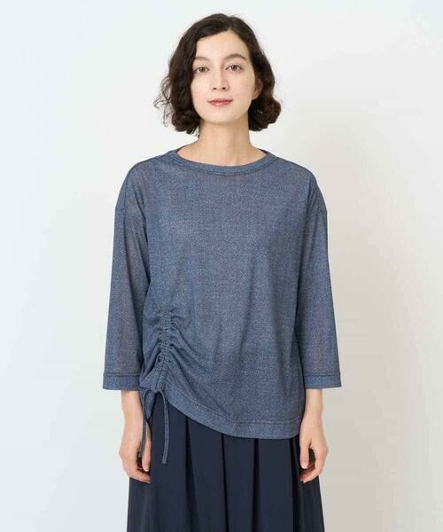 Maison de CINQ / メゾン ドゥ サンク カットソー | [セットアップ対応]デニムライクプリントプルオーバー | 詳細4