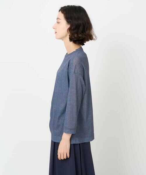 Maison de CINQ / メゾン ドゥ サンク カットソー | [セットアップ対応]デニムライクプリントプルオーバー | 詳細5