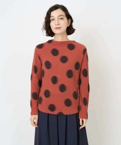 Maison de CINQ / メゾン ドゥ サンク カットソー | [日本製]強撚コットンドットカットソー