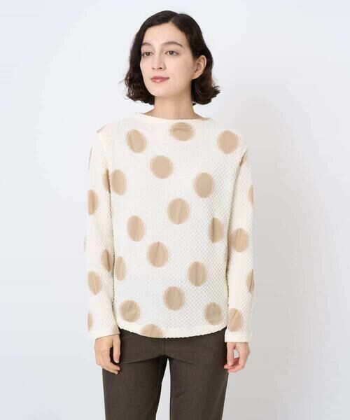 Maison de CINQ / メゾン ドゥ サンク カットソー | [日本製]強撚コットンドットカットソー | 詳細2