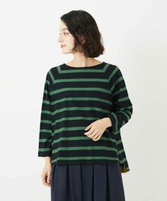 Maison de CINQ / メゾン ドゥ サンク カットソー | [日本製]抜染ボーダープリントカットソー