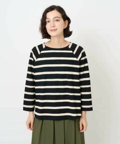 Maison de CINQ / メゾン ドゥ サンク カットソー | [日本製]抜染ボーダープリントカットソー