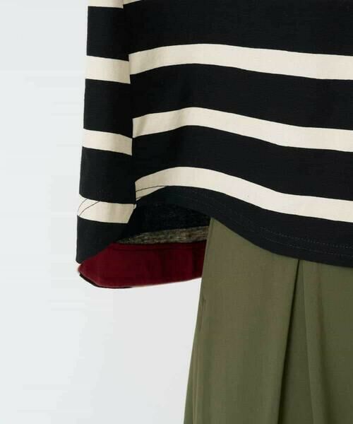 Maison de CINQ / メゾン ドゥ サンク カットソー | [日本製]抜染ボーダープリントカットソー | 詳細14