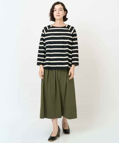 Maison de CINQ / メゾン ドゥ サンク カットソー | [日本製]抜染ボーダープリントカットソー | 詳細17