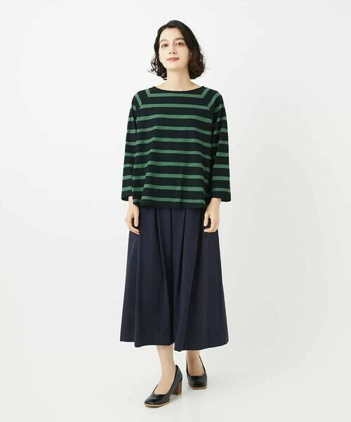 Maison de CINQ / メゾン ドゥ サンク カットソー | [日本製]抜染ボーダープリントカットソー | 詳細20