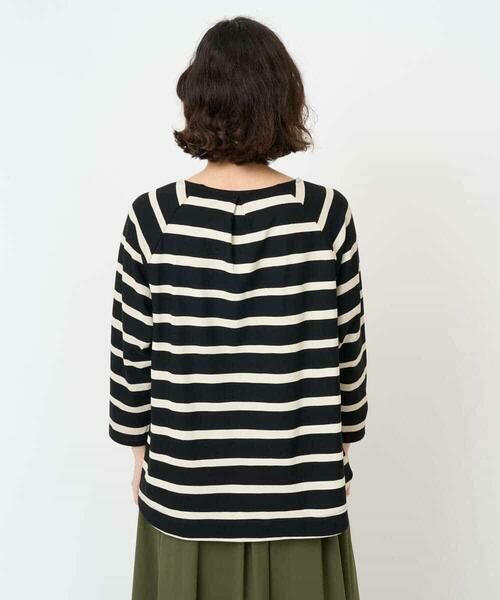 Maison de CINQ / メゾン ドゥ サンク カットソー | [日本製]抜染ボーダープリントカットソー | 詳細9