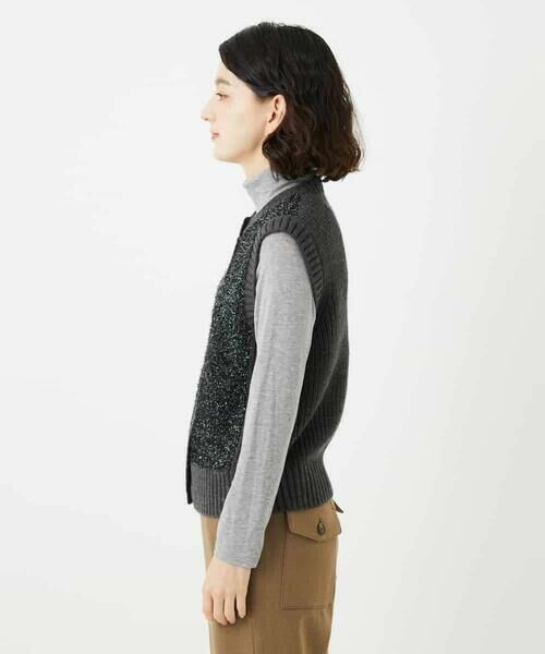 Maison de CINQ / メゾン ドゥ サンク ベスト | ラメファーニットベスト | 詳細10