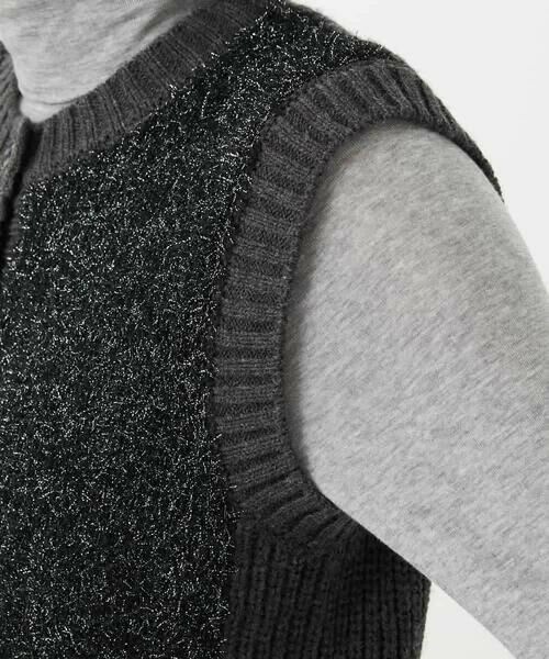 Maison de CINQ / メゾン ドゥ サンク ベスト | ラメファーニットベスト | 詳細13