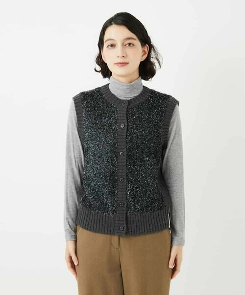 Maison de CINQ / メゾン ドゥ サンク ベスト | ラメファーニットベスト | 詳細9
