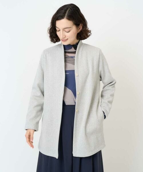 Maison de CINQ / メゾン ドゥ サンク カーディガン・ボレロ | ボンバーヒートカーディガン（ライトグレー）