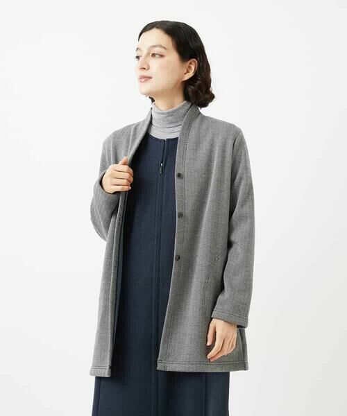 Maison de CINQ / メゾン ドゥ サンク カーディガン・ボレロ | ボンバーヒートカーディガン（ブラック）