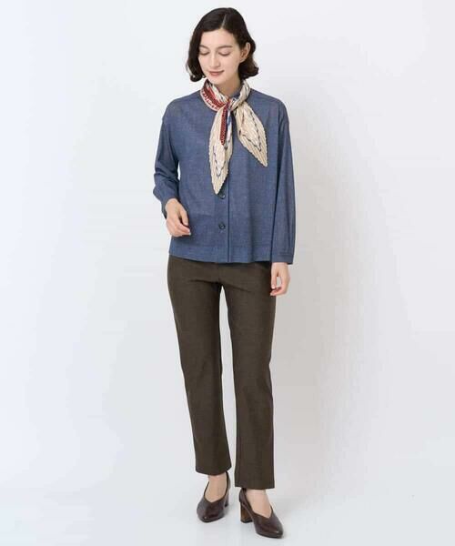 Maison de CINQ / メゾン ドゥ サンク シャツ・ブラウス | [セットアップ対応]デニムライクプリントカットソーブラウス | 詳細15