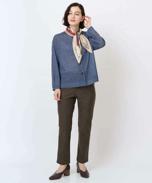 Maison de CINQ / メゾン ドゥ サンク シャツ・ブラウス | [セットアップ対応]デニムライクプリントカットソーブラウス | 詳細17