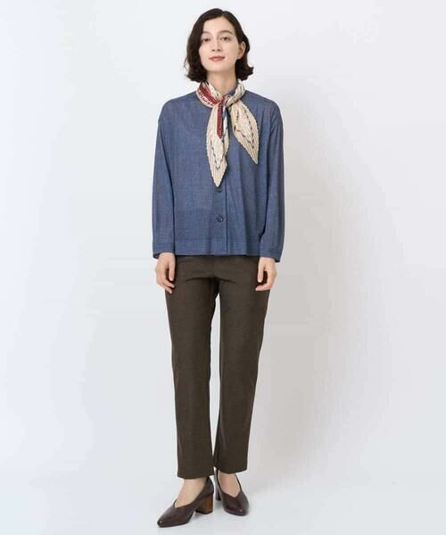 Maison de CINQ / メゾン ドゥ サンク シャツ・ブラウス | [セットアップ対応]デニムライクプリントカットソーブラウス | 詳細18