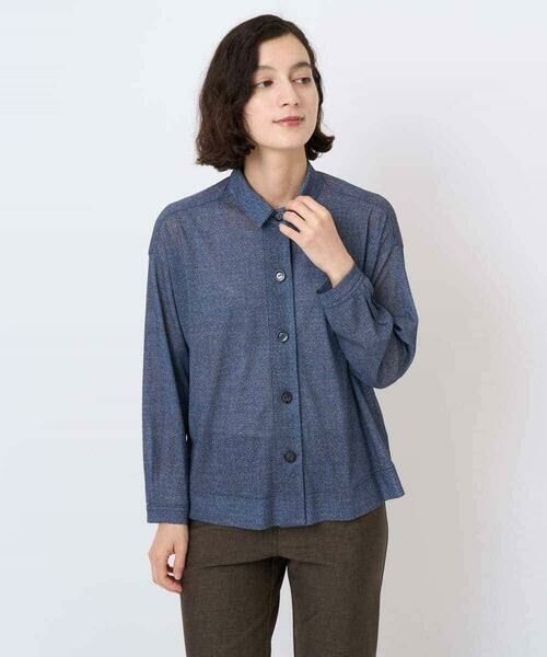 Maison de CINQ / メゾン ドゥ サンク シャツ・ブラウス | [セットアップ対応]デニムライクプリントカットソーブラウス | 詳細3