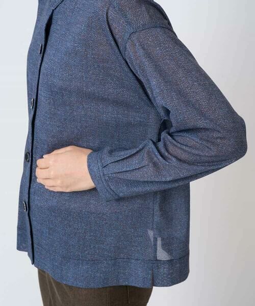 Maison de CINQ / メゾン ドゥ サンク シャツ・ブラウス | [セットアップ対応]デニムライクプリントカットソーブラウス | 詳細8