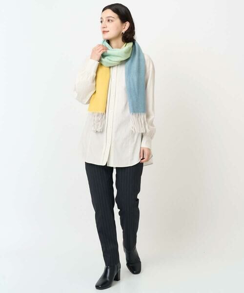 Maison de CINQ / メゾン ドゥ サンク マフラー・ショール・スヌード・ストール | オンブレカラーウールストール | 詳細7