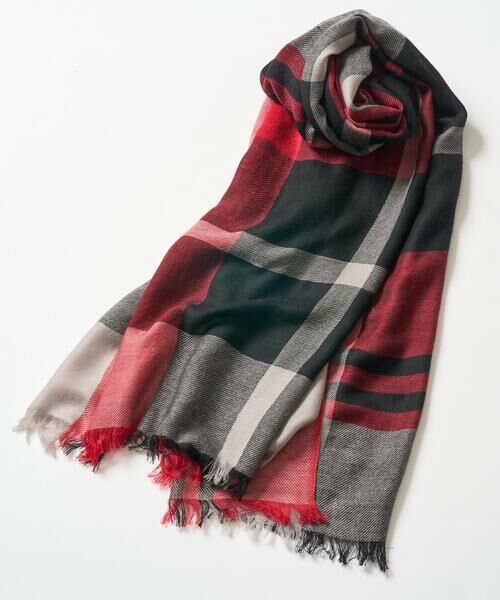 Maison de CINQ / メゾン ドゥ サンク マフラー・ショール・スヌード・ストール | ウールチェックストール | 詳細4