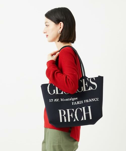 Maison de CINQ / メゾン ドゥ サンク トートバッグ | ロゴニットトートバッグ | 詳細2