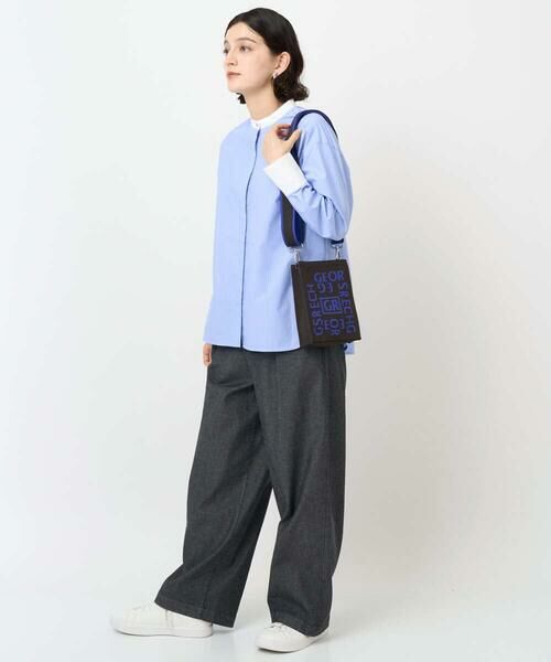 Maison de CINQ / メゾン ドゥ サンク シャツ・ブラウス | [日本製]タイプライターストライプバンドカラーシャツ | 詳細15