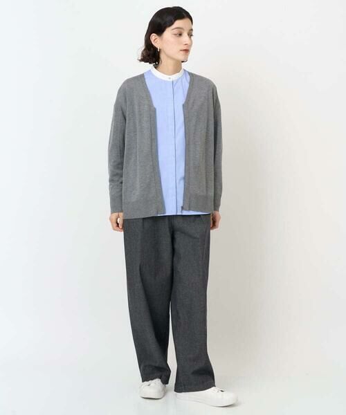 Maison de CINQ / メゾン ドゥ サンク シャツ・ブラウス | [日本製]タイプライターストライプバンドカラーシャツ | 詳細17