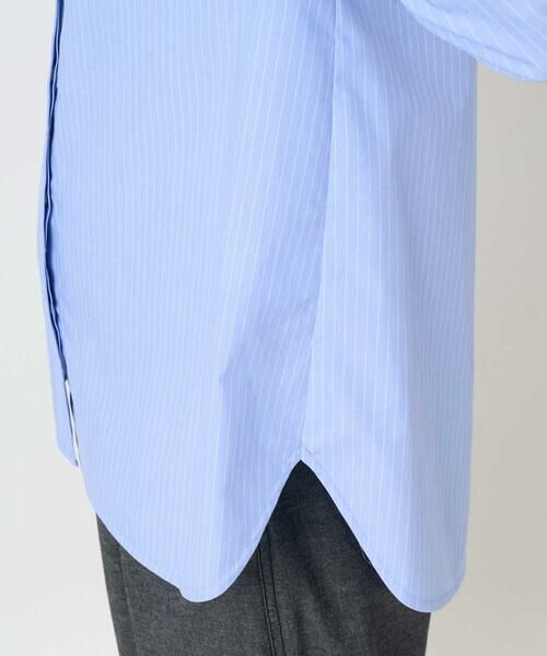 Maison de CINQ / メゾン ドゥ サンク シャツ・ブラウス | [日本製]タイプライターストライプバンドカラーシャツ | 詳細9