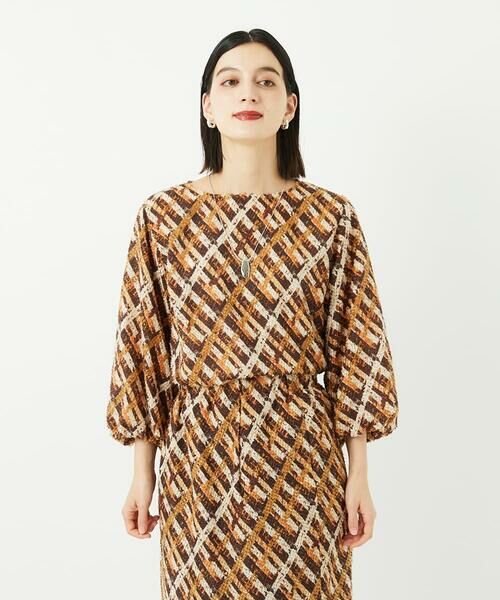 Maison de CINQ / メゾン ドゥ サンク シャツ・ブラウス | [日本製]フェザーバルーンスリーブブラウス | 詳細3