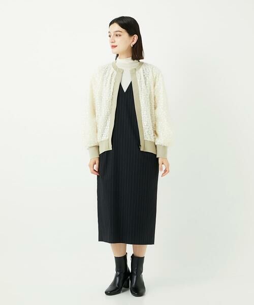 Maison de CINQ / メゾン ドゥ サンク ロング・マキシ丈スカート | ストライプVネックジャンパースカート | 詳細15