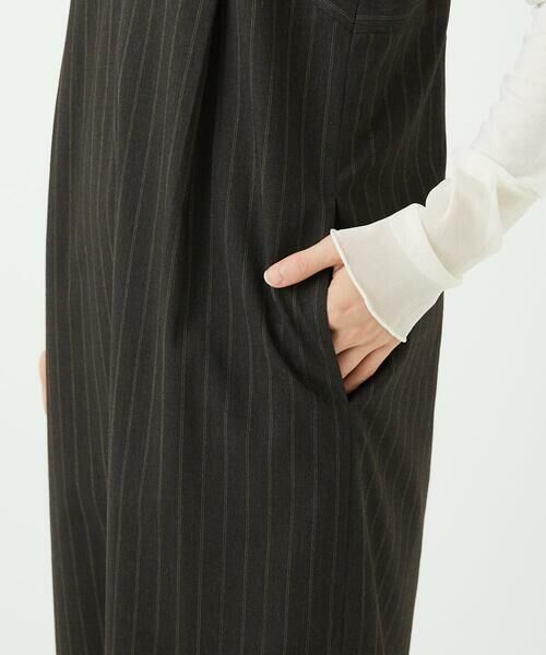 Maison de CINQ / メゾン ドゥ サンク ロング・マキシ丈スカート | ストライプVネックジャンパースカート | 詳細9