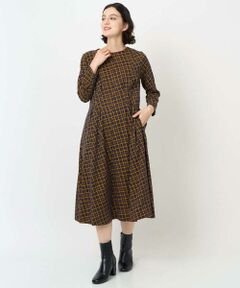 Maison de CINQ / メゾン ドゥ サンク ロング・マキシ丈ワンピース | Aラインオパールチェックワンピース