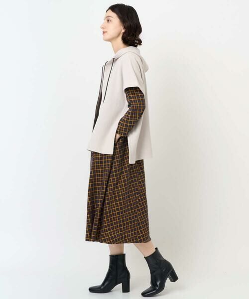 Maison de CINQ / メゾン ドゥ サンク ロング・マキシ丈ワンピース | Aラインオパールチェックワンピース | 詳細14