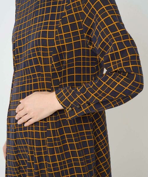 Maison de CINQ / メゾン ドゥ サンク ロング・マキシ丈ワンピース | Aラインオパールチェックワンピース | 詳細7