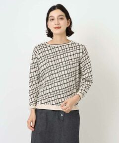 Maison de CINQ / メゾン ドゥ サンク ニット・セーター | [日本製]配色デザインジャージーニット