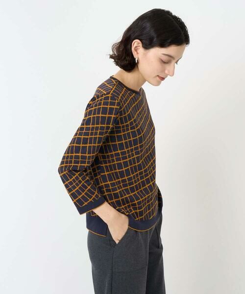 Maison de CINQ / メゾン ドゥ サンク ニット・セーター | [日本製]配色デザインジャージーニット | 詳細1