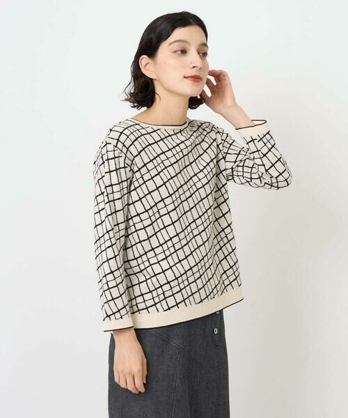 Maison de CINQ / メゾン ドゥ サンク ニット・セーター | [日本製]配色デザインジャージーニット | 詳細2