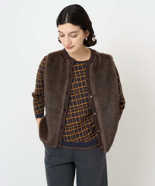 Maison de CINQ / メゾン ドゥ サンク ニット・セーター | [日本製]配色デザインジャージーニット | 詳細3