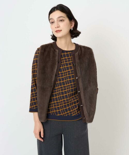 Maison de CINQ / メゾン ドゥ サンク ニット・セーター | [日本製]配色デザインジャージーニット | 詳細4