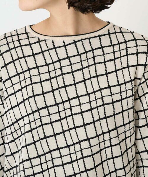 Maison de CINQ / メゾン ドゥ サンク ニット・セーター | [日本製]配色デザインジャージーニット | 詳細8