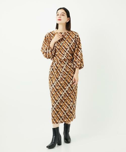 Maison de CINQ / メゾン ドゥ サンク ロング・マキシ丈スカート | [日本製]フェザーナロータイトチェックスカート | 詳細11