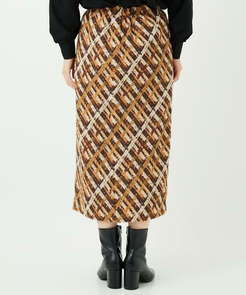 Maison de CINQ / メゾン ドゥ サンク ロング・マキシ丈スカート | [日本製]フェザーナロータイトチェックスカート | 詳細5