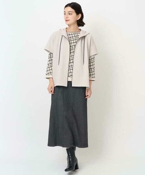 Maison de CINQ / メゾン ドゥ サンク ロング・マキシ丈スカート | [セットアップ対応]セミタイトブラックデニムスカート | 詳細11