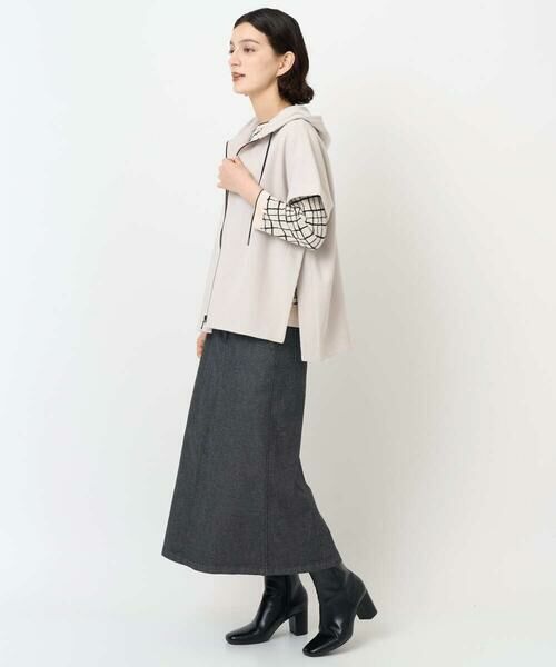 Maison de CINQ / メゾン ドゥ サンク ロング・マキシ丈スカート | [セットアップ対応]セミタイトブラックデニムスカート | 詳細12