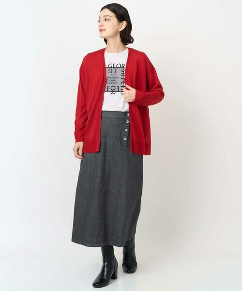 Maison de CINQ / メゾン ドゥ サンク ロング・マキシ丈スカート | [セットアップ対応]セミタイトブラックデニムスカート | 詳細14